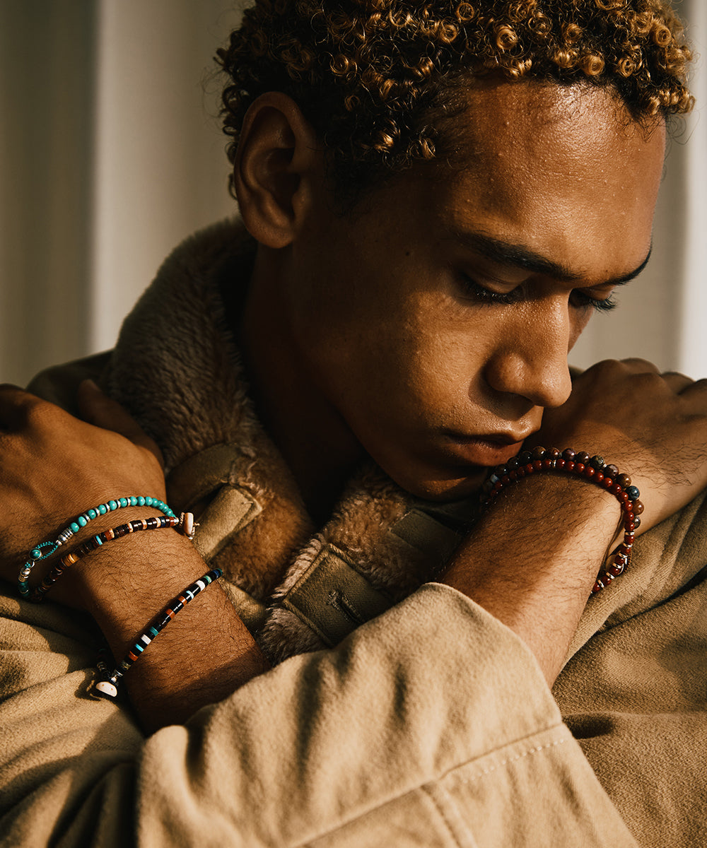 circle4 bracelet / coral × coral