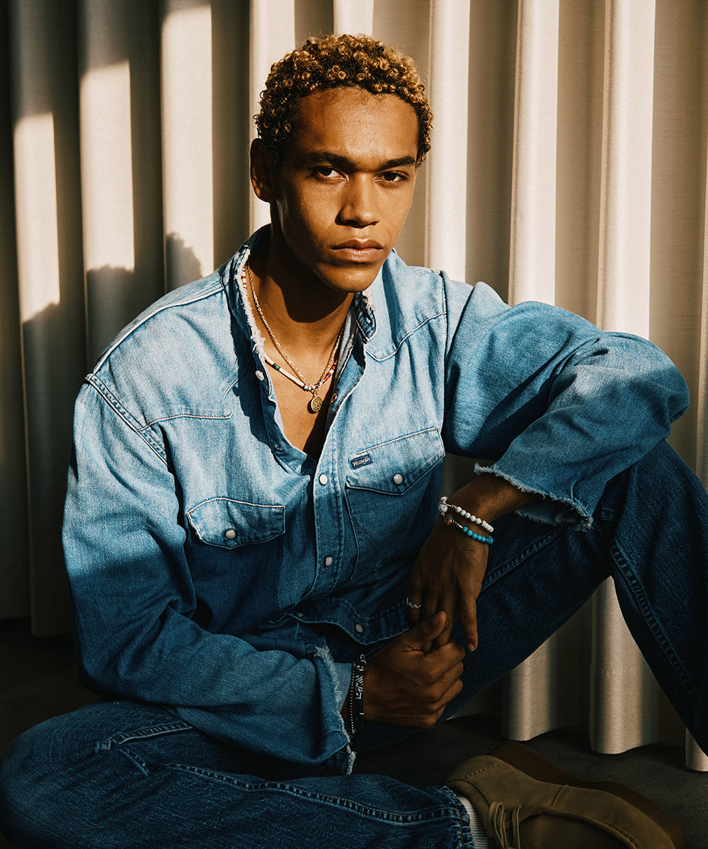 circle8 bracelet / magnesite × magnesite