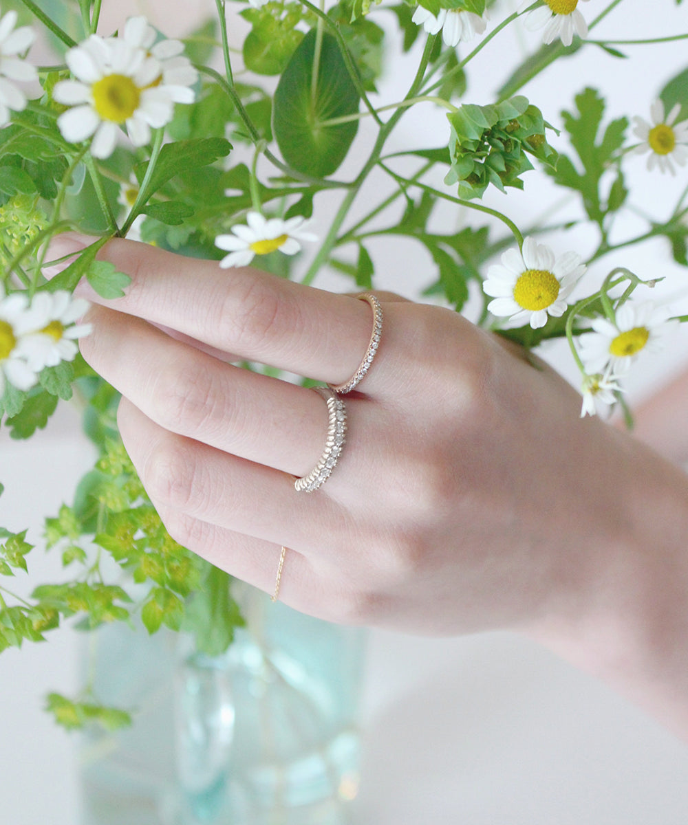 silver/white topaz ring