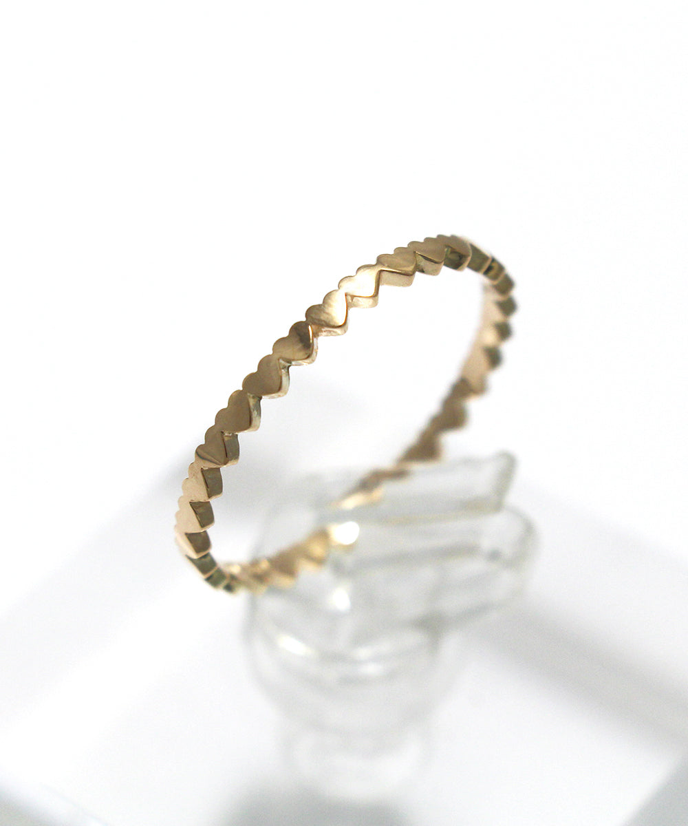 gold plated ring / Heart