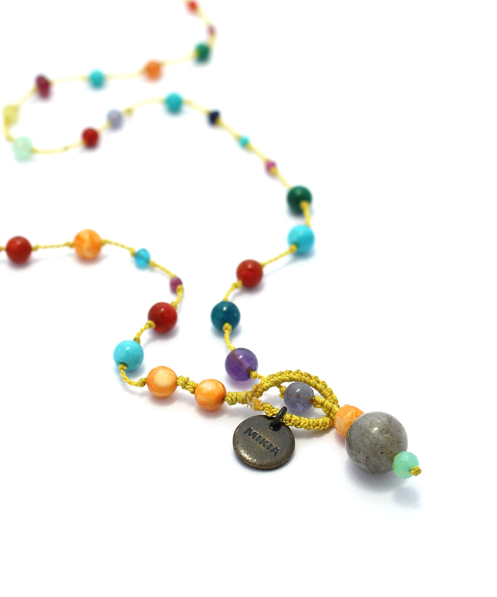 AIYANA long necklace / multi