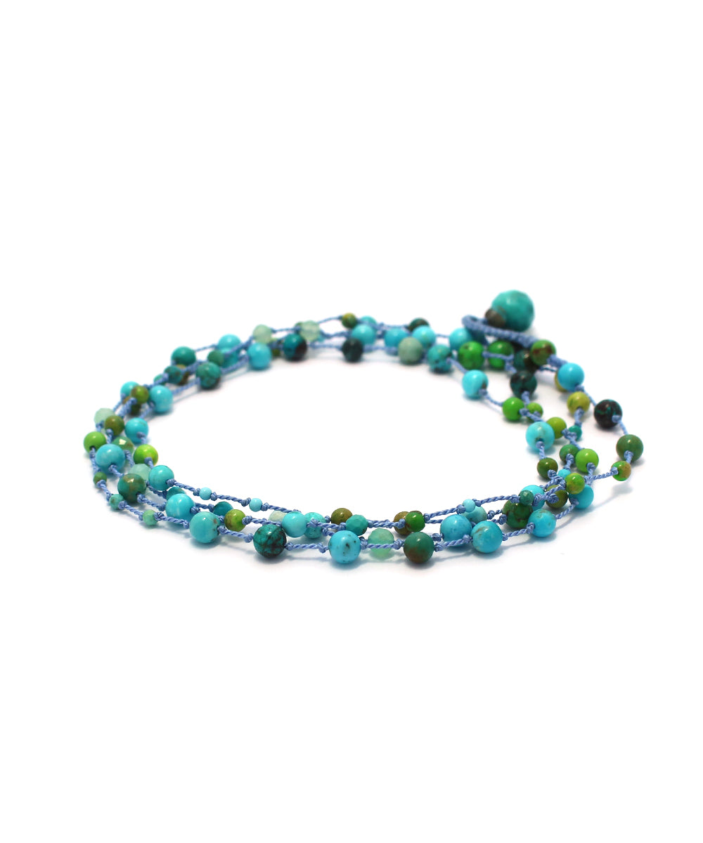 AIYANA long necklace / turquoise