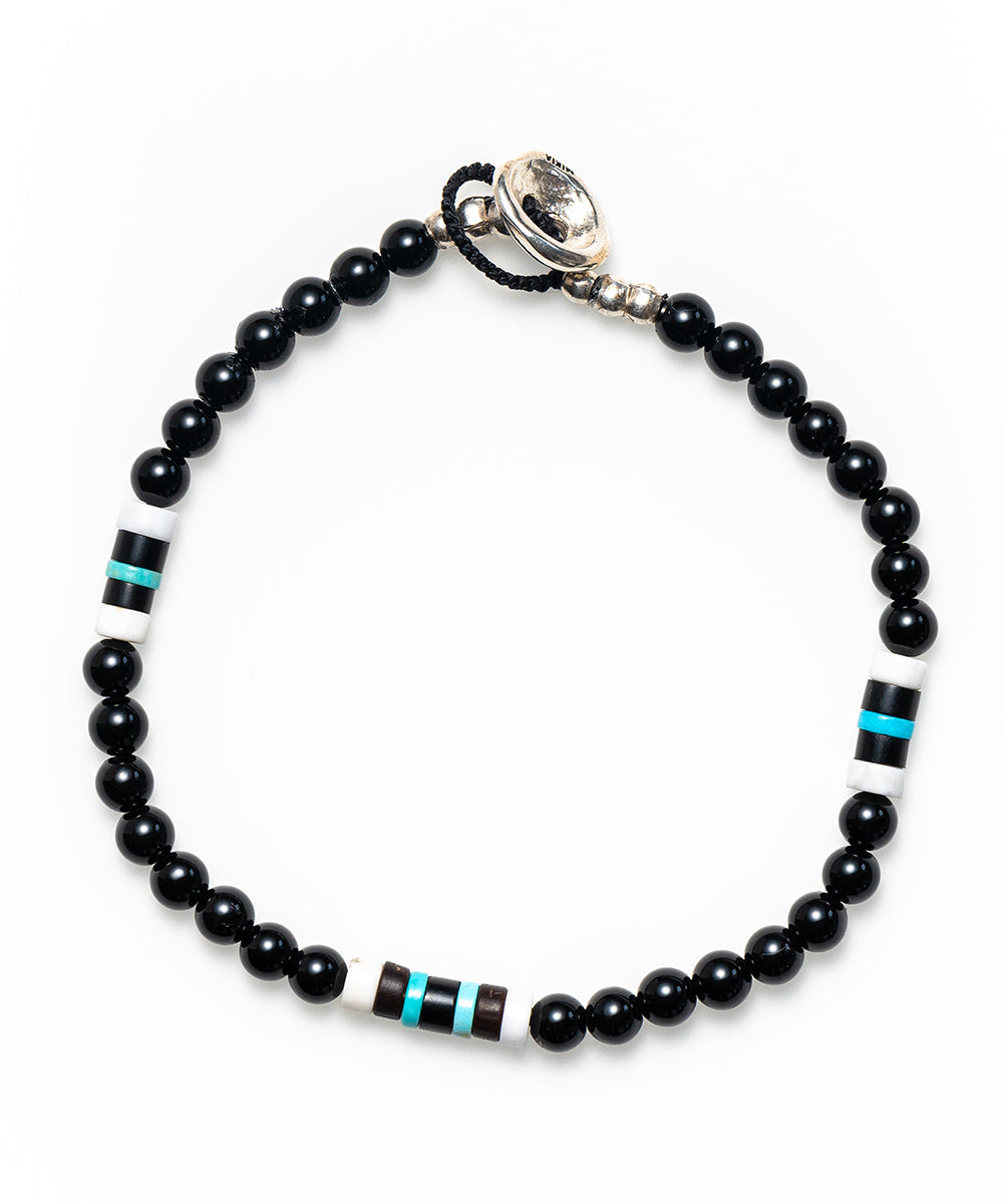 4mm stone bracelet / onyx