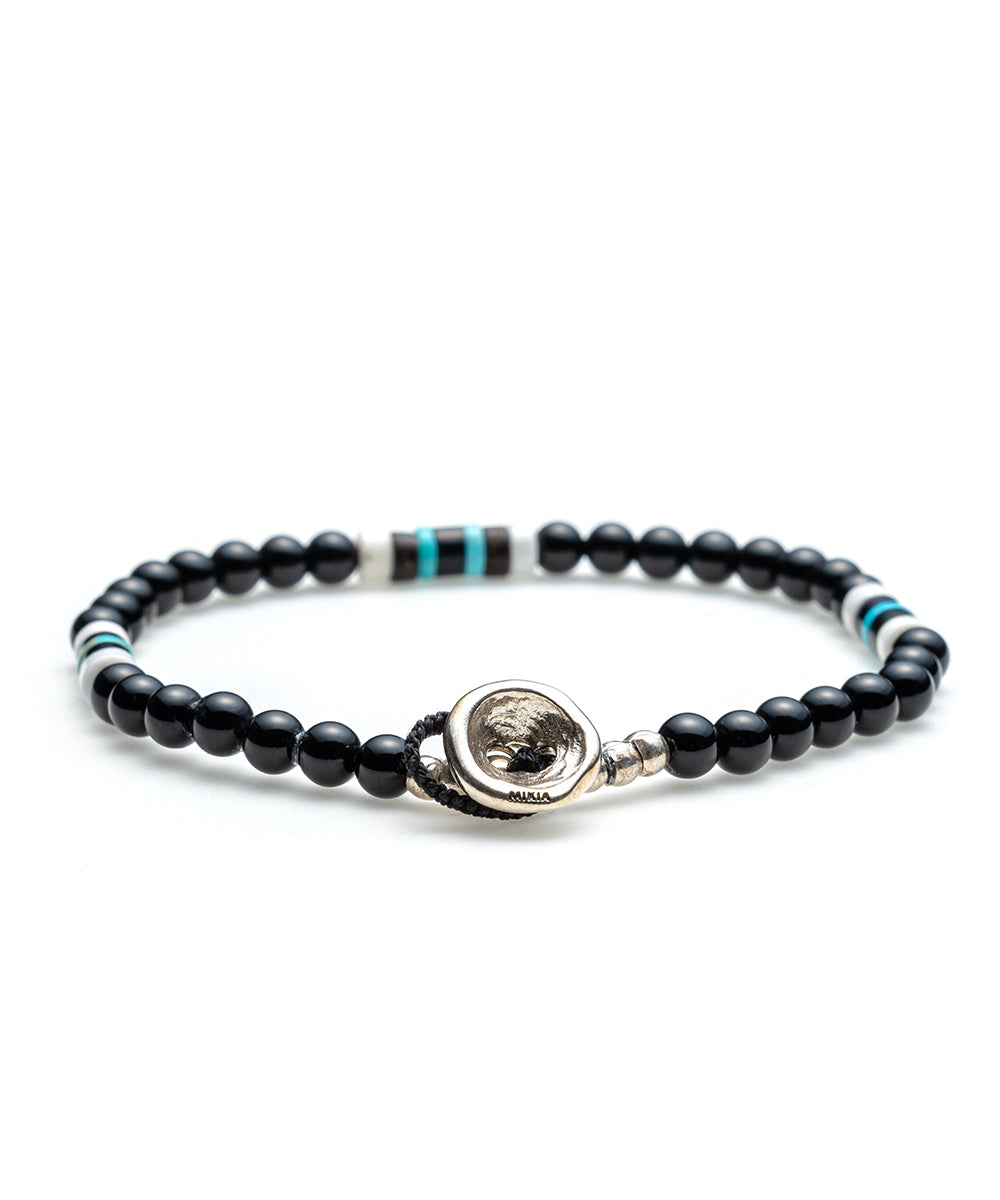 4mm stone bracelet / onyx