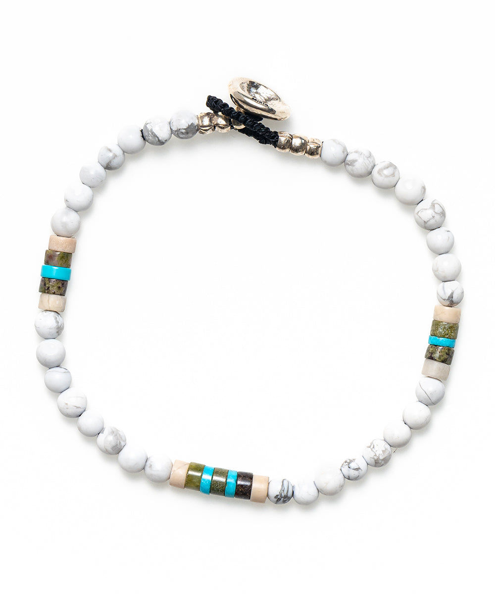 4mm stone bracelet / howlite