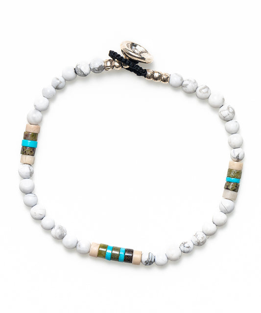4mm stone bracelet / howlite