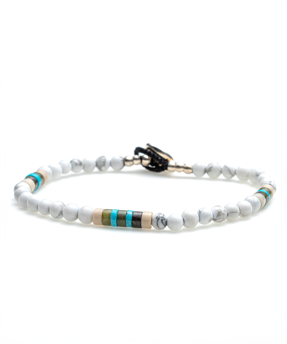 4mm stone bracelet / howlite
