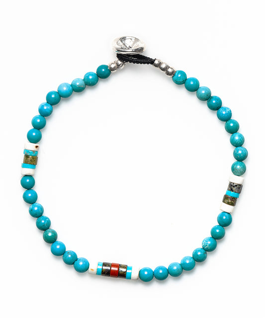 4mm stone bracelet / turquoise