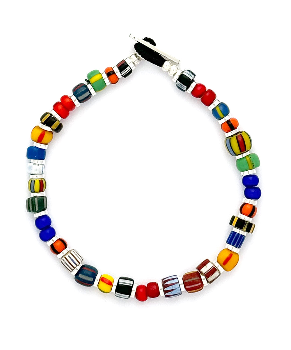 trade beads bracelet / multi trade beads