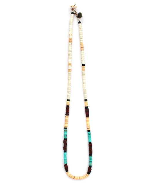 heishi beads necklace / magnesite / turquoise