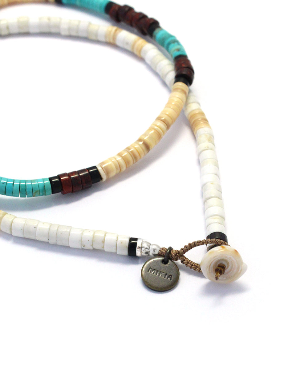 heishi beads necklace / magnesite / turquoise