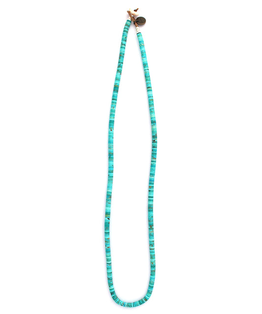 heishi beads necklace /turquoise