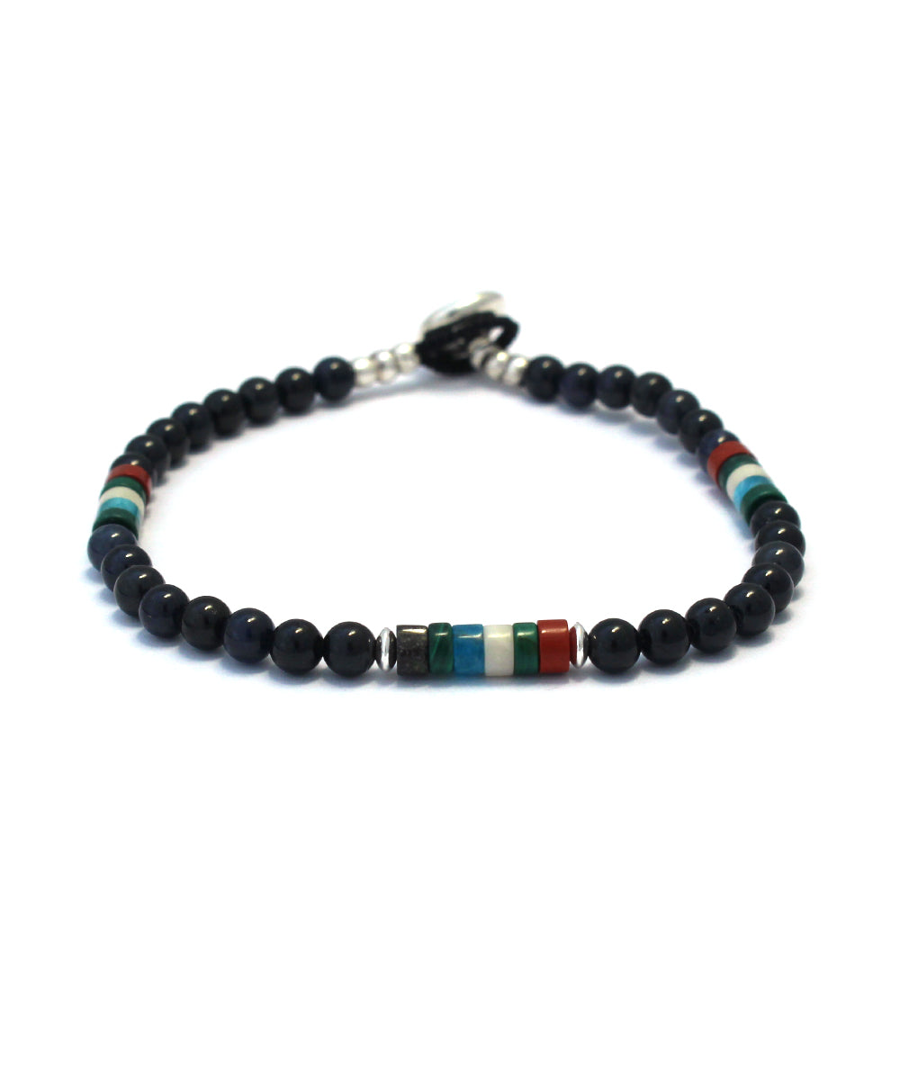 4mm stone bracelet / sapphire