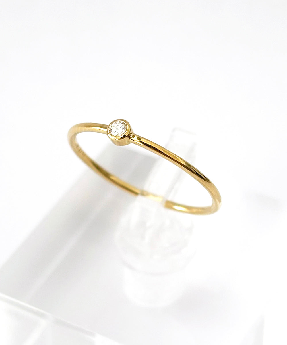 k18 gold/diamond ring