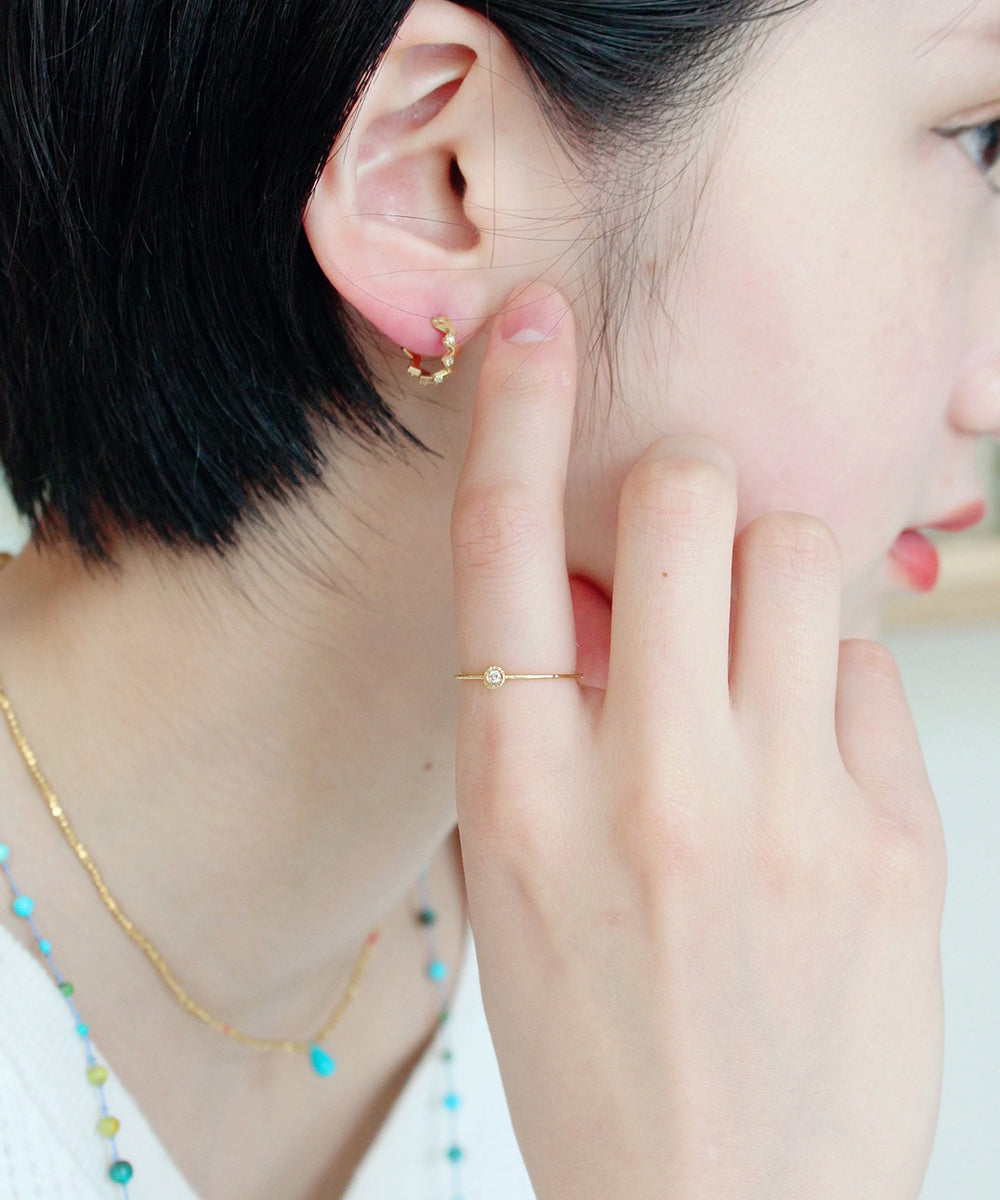 k18 gold/diamond ring