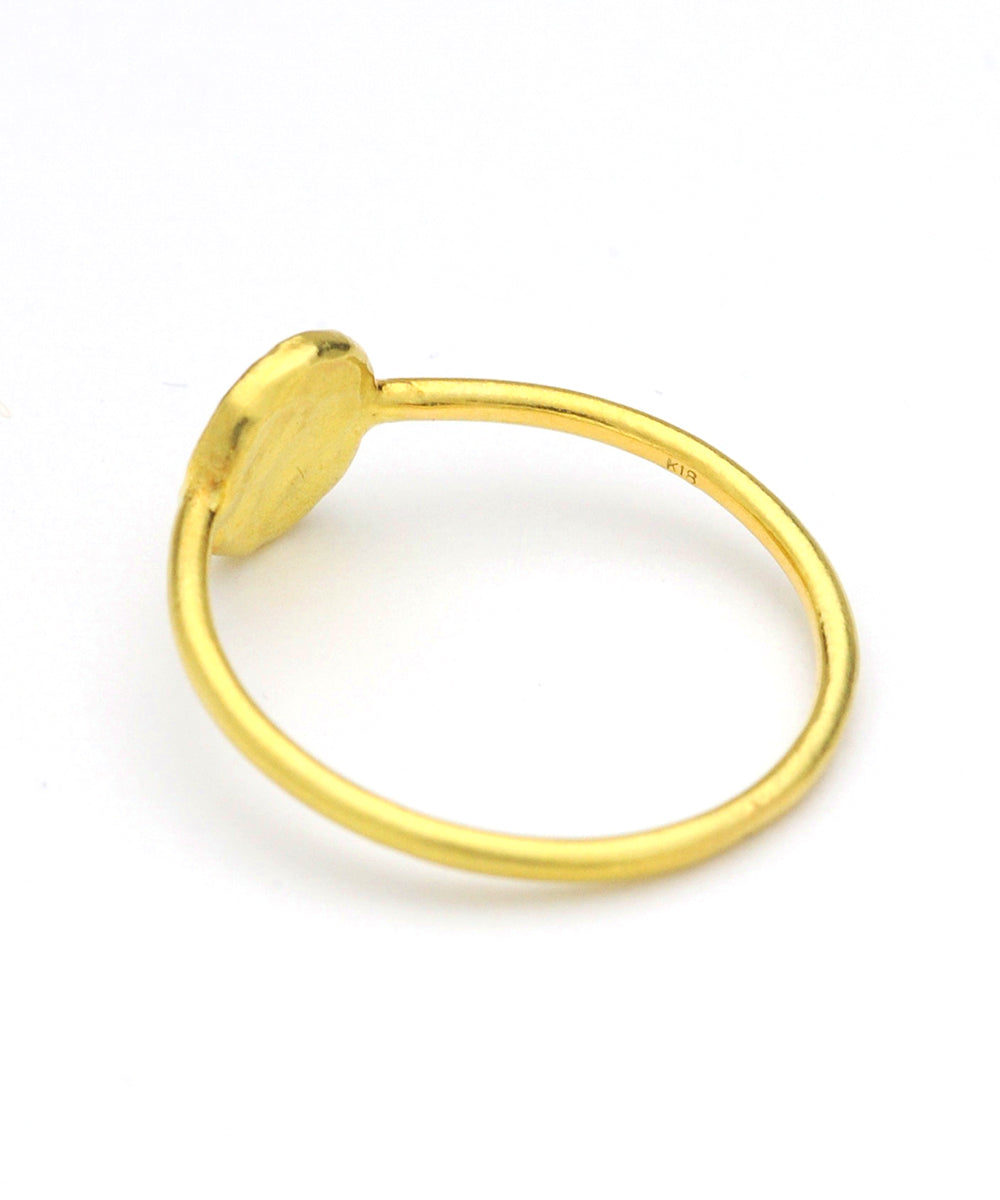 k18 diamond cross ring