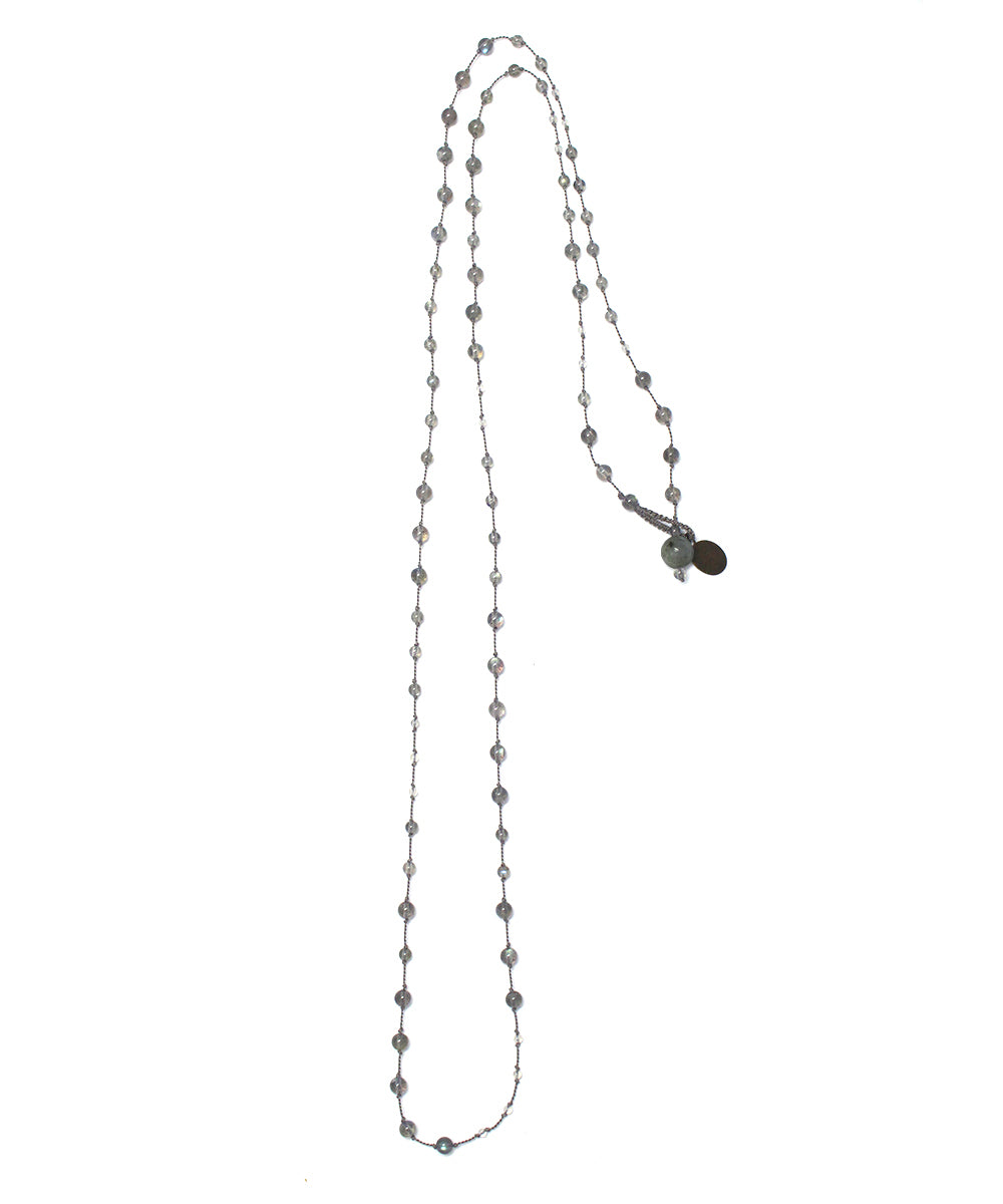 AIYANA labradorite long necklace