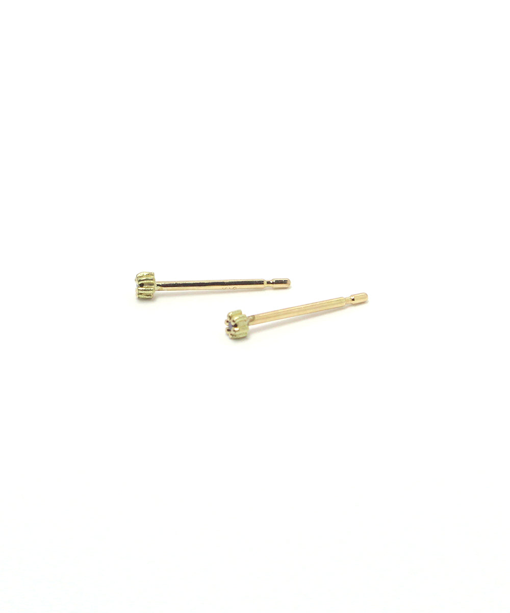 k18 black diamond snow flower pierce