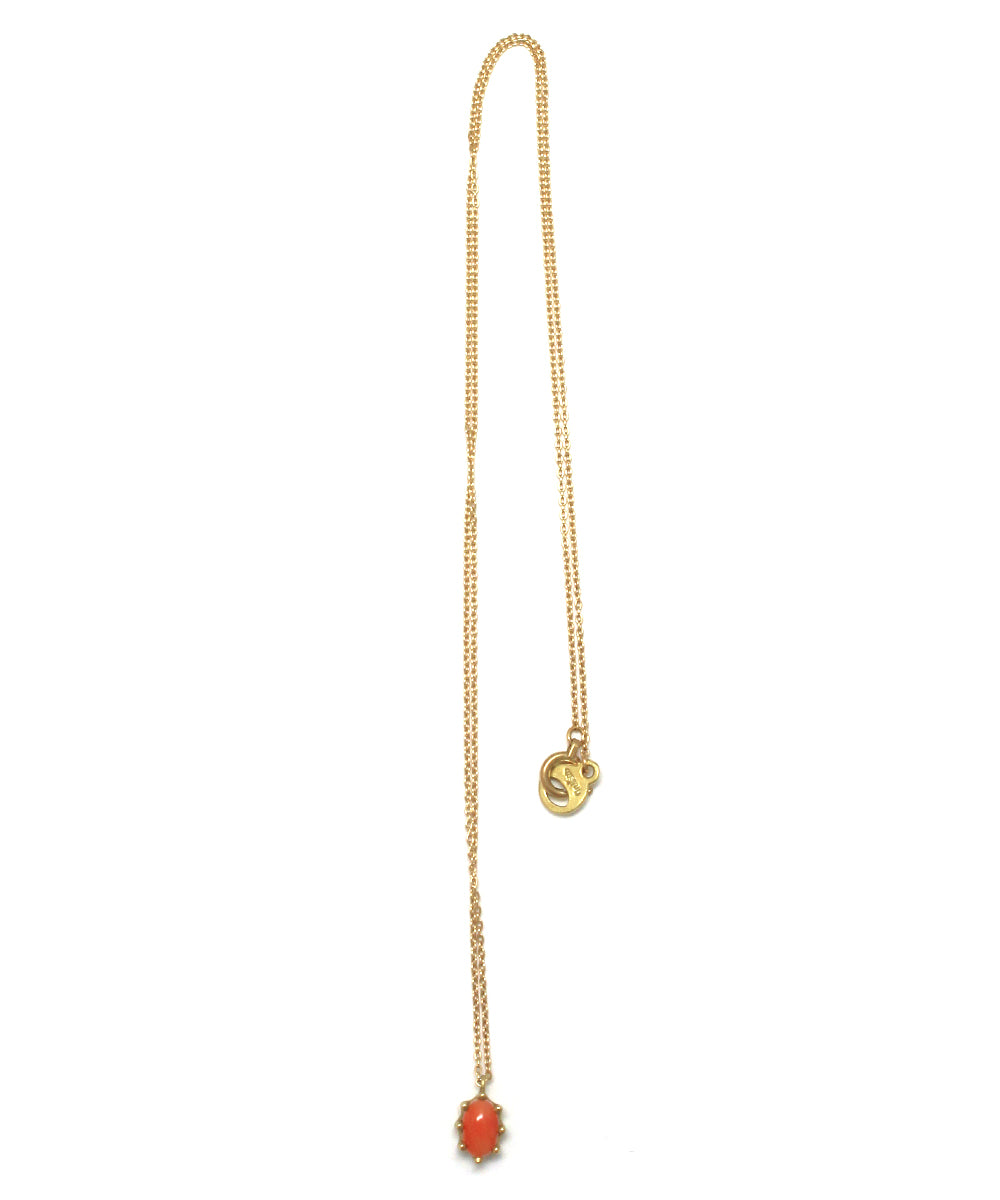 luminis necklace / k18 coral