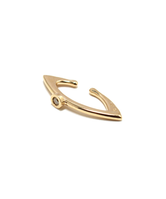 meteor ear cuff short / k10 diamond