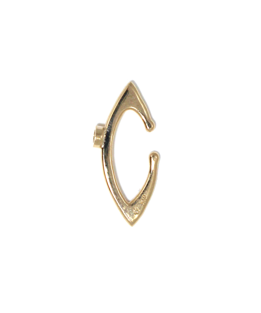 meteor ear cuff short / k10 diamond