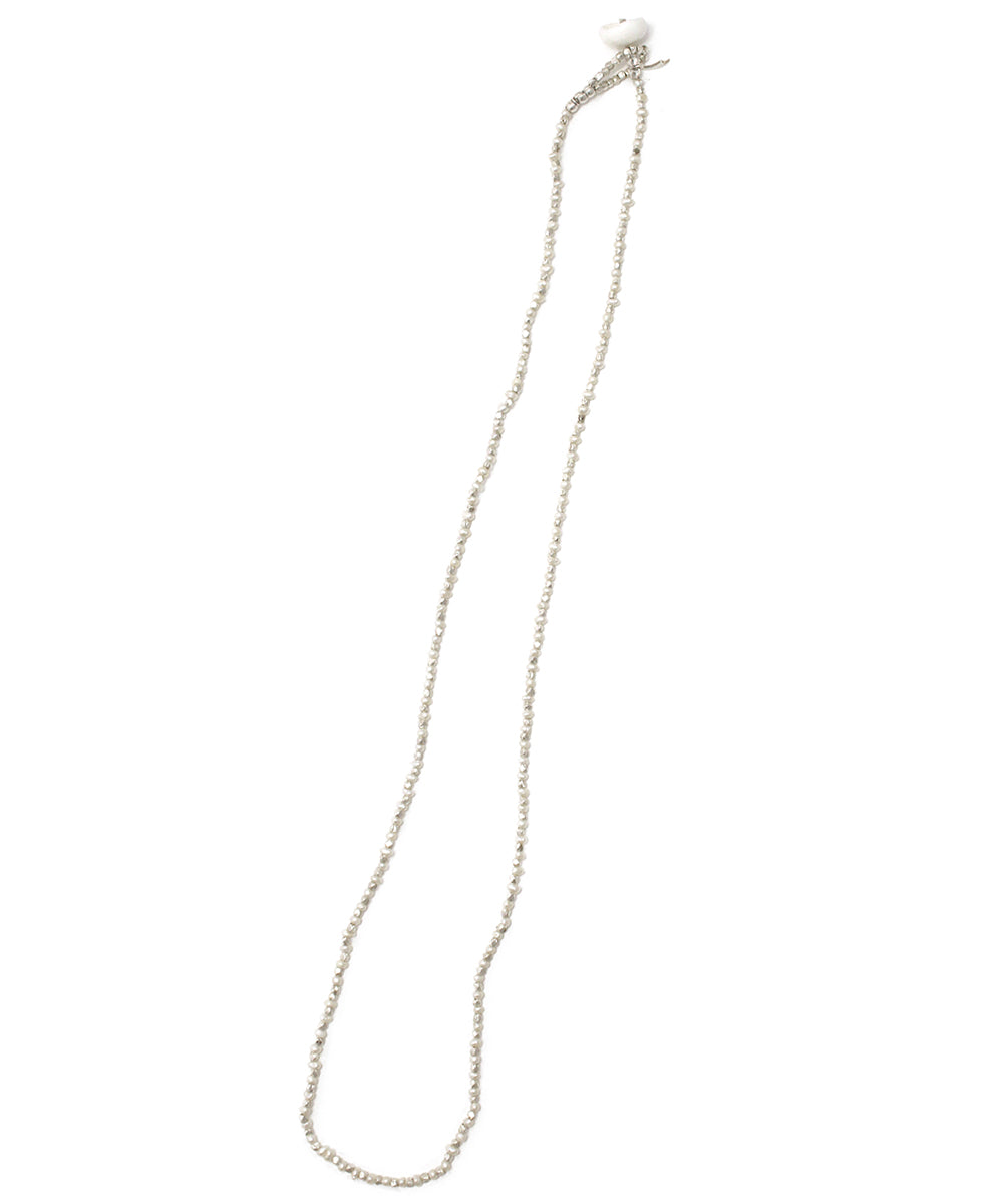 karen silver pearl necklace / silver
