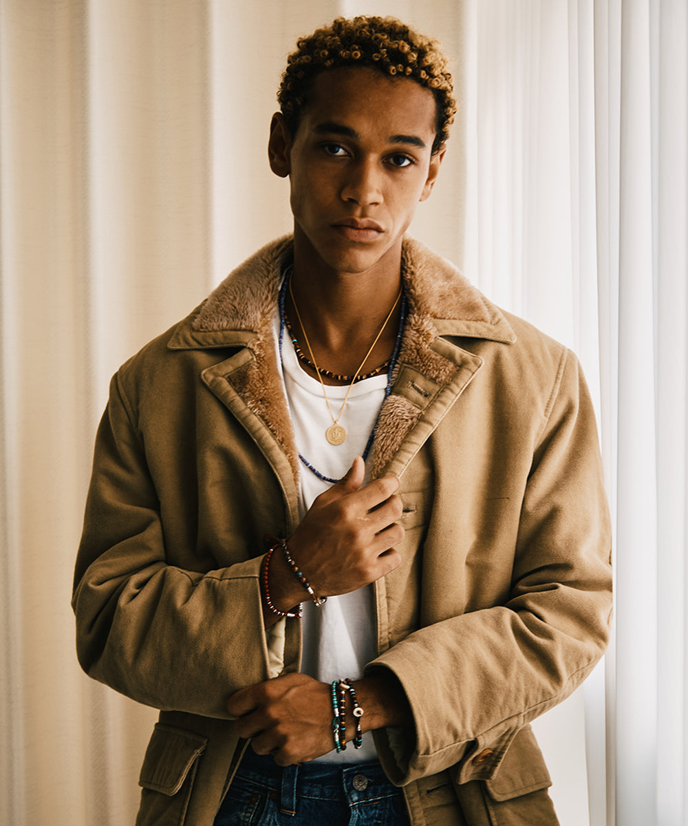 circle8 bracelet / sunstone × pietersite