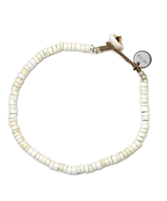 Heishi beads bracelet / magnesite