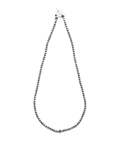 navajo pearl silver / 4mm necklace