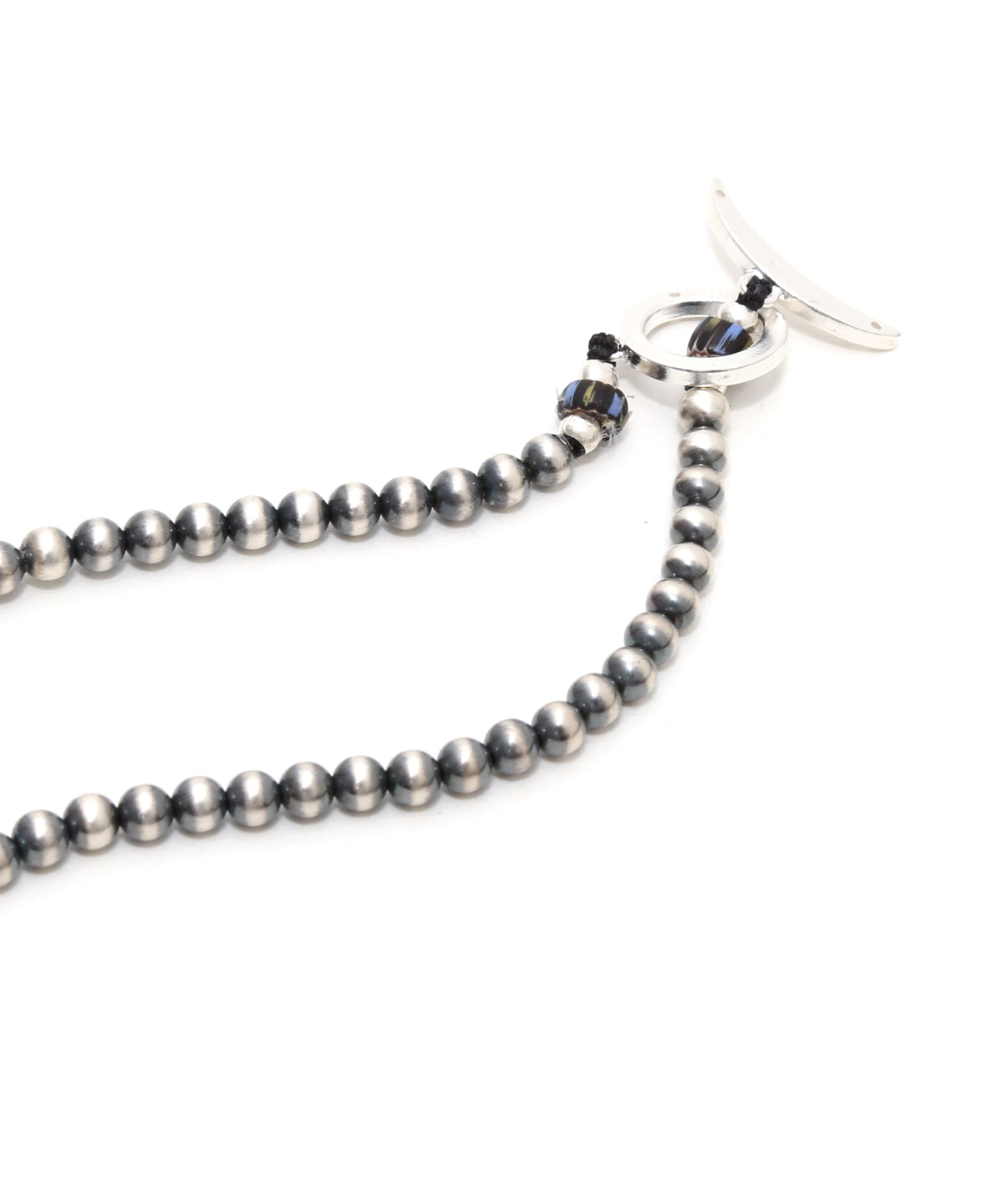 navajo pearl silver / 4mm necklace