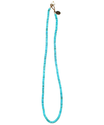 Heishi necklace / turquoise