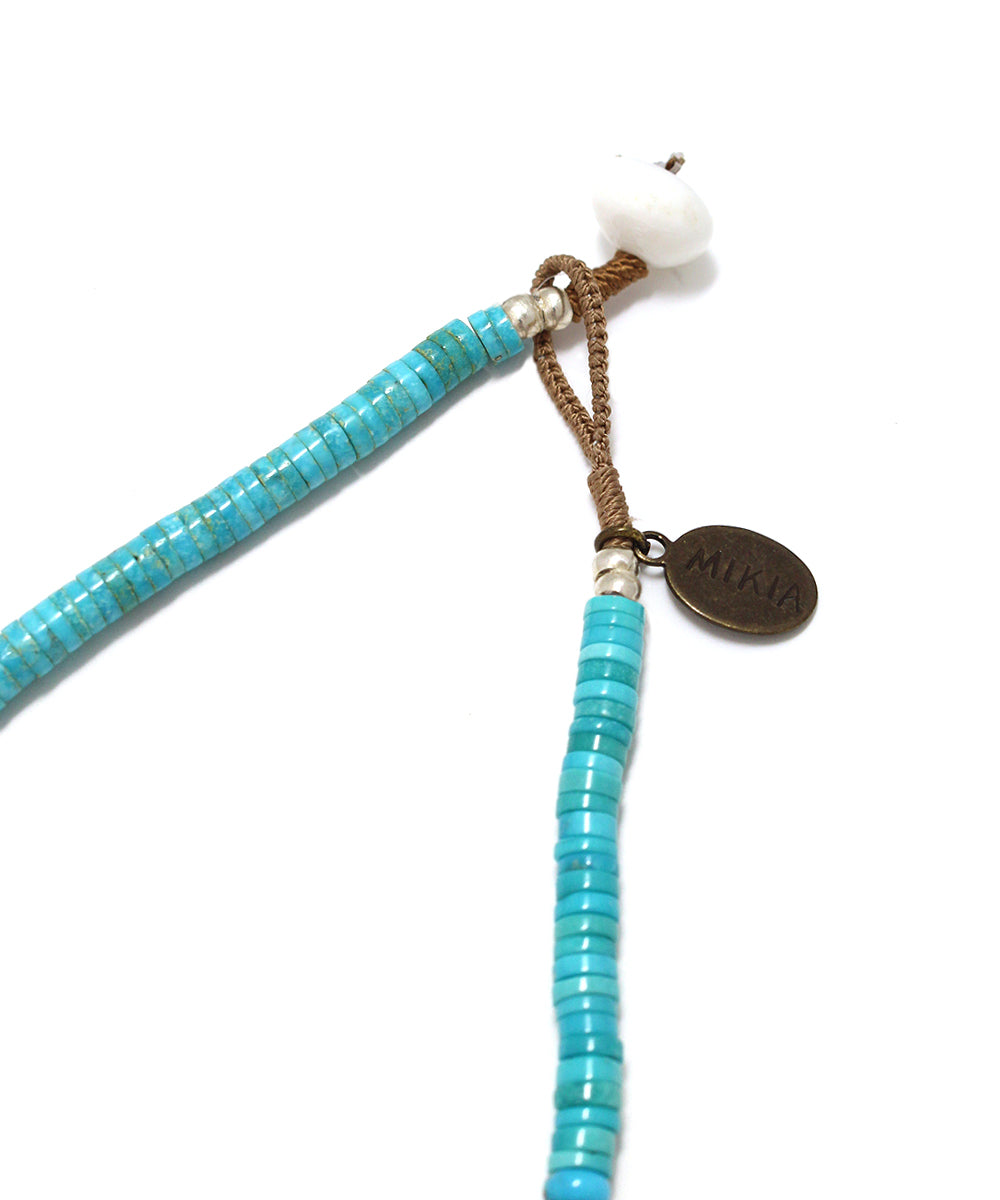 Heishi necklace / turquoise