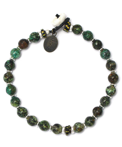 6mm stone bracelet / african turquoise