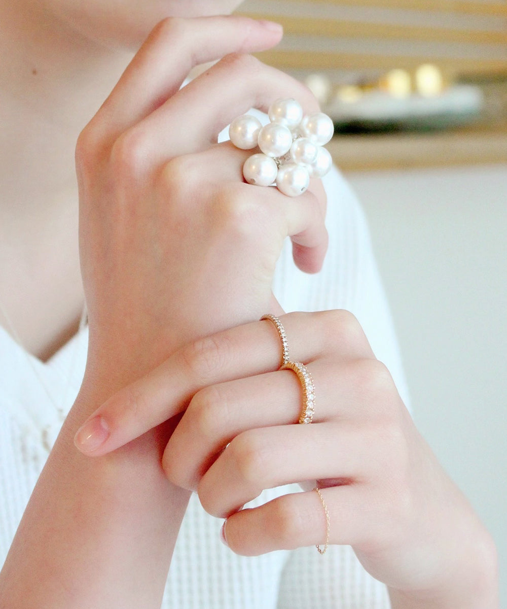 shell pearl ring