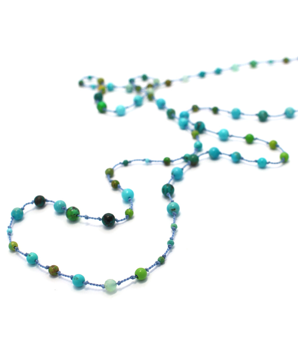 AIYANA long necklace / turquoise