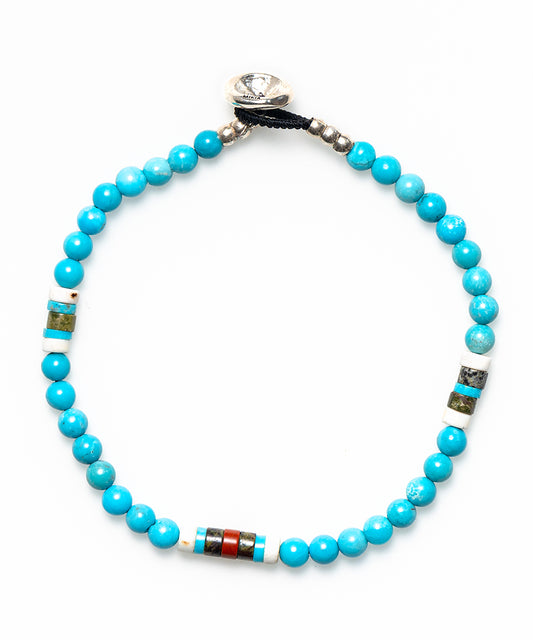 4mm stone bracelet / turquoise