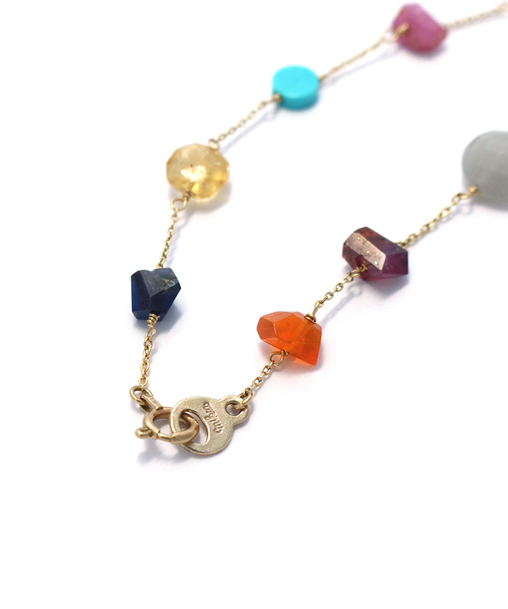 k10 multi shape stone bracelet / multi