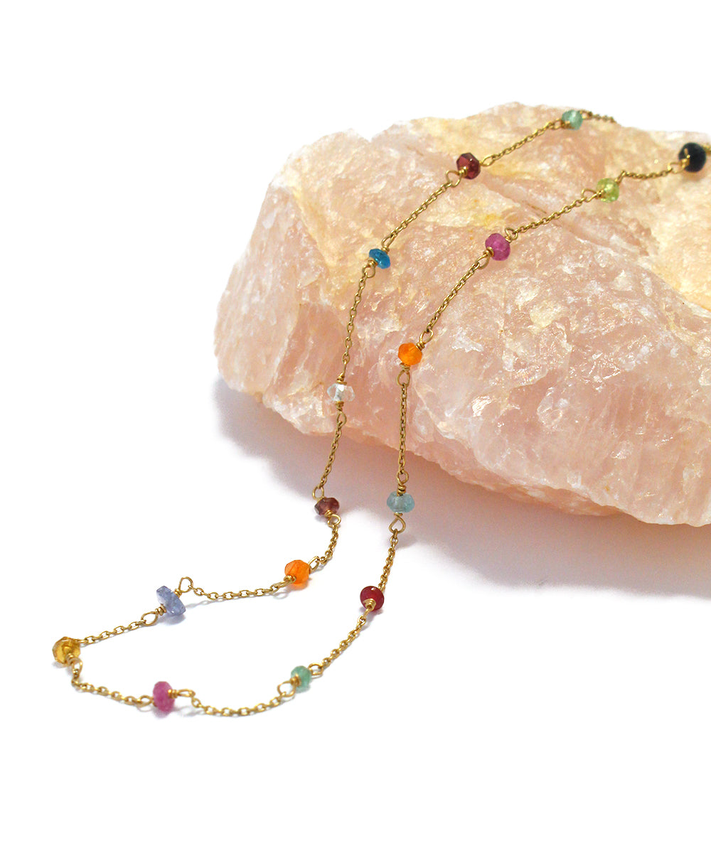 k10/multi stone necklace