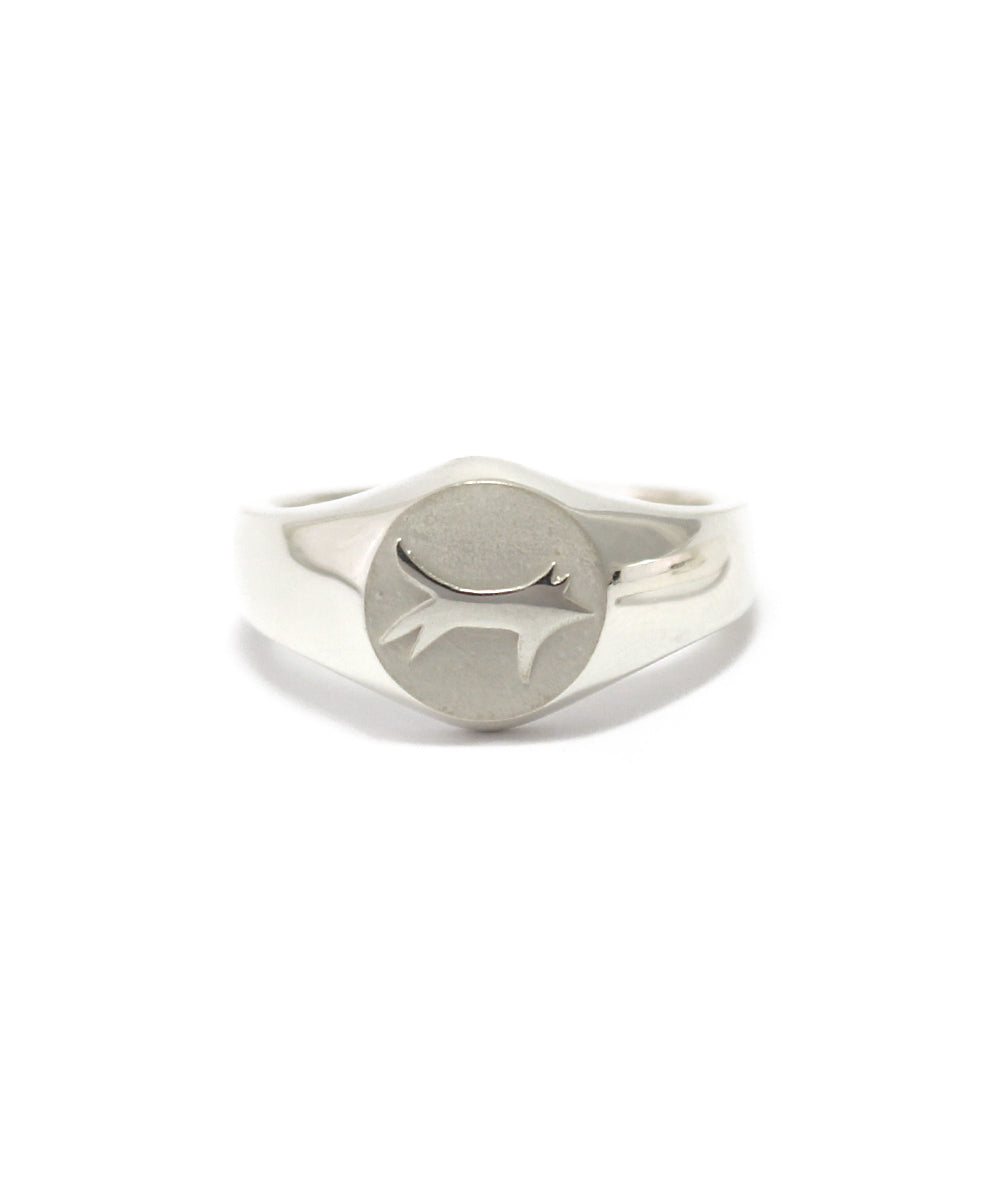 silver 925 ring / wolf/silver