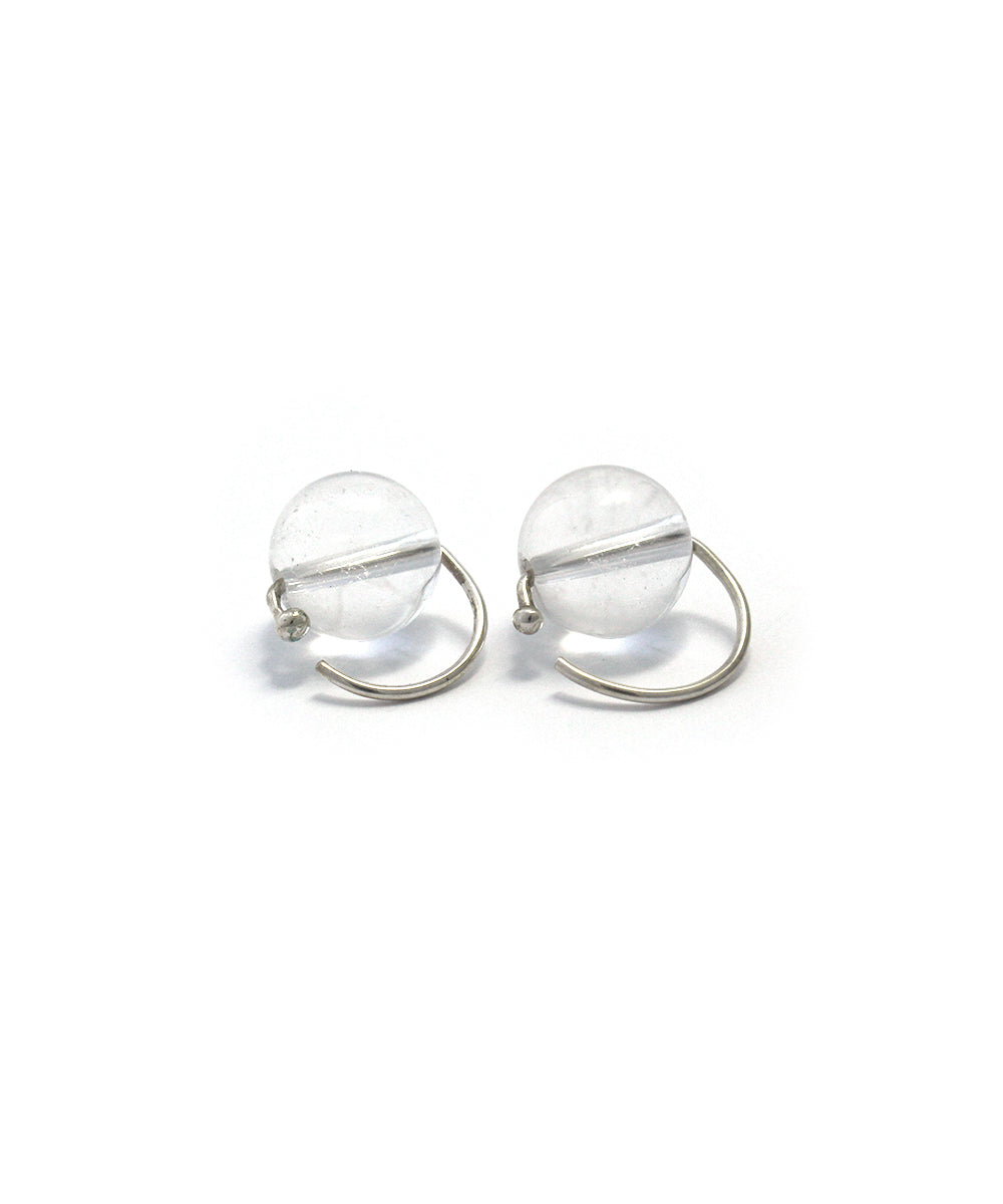 crystal marble earring /10mm