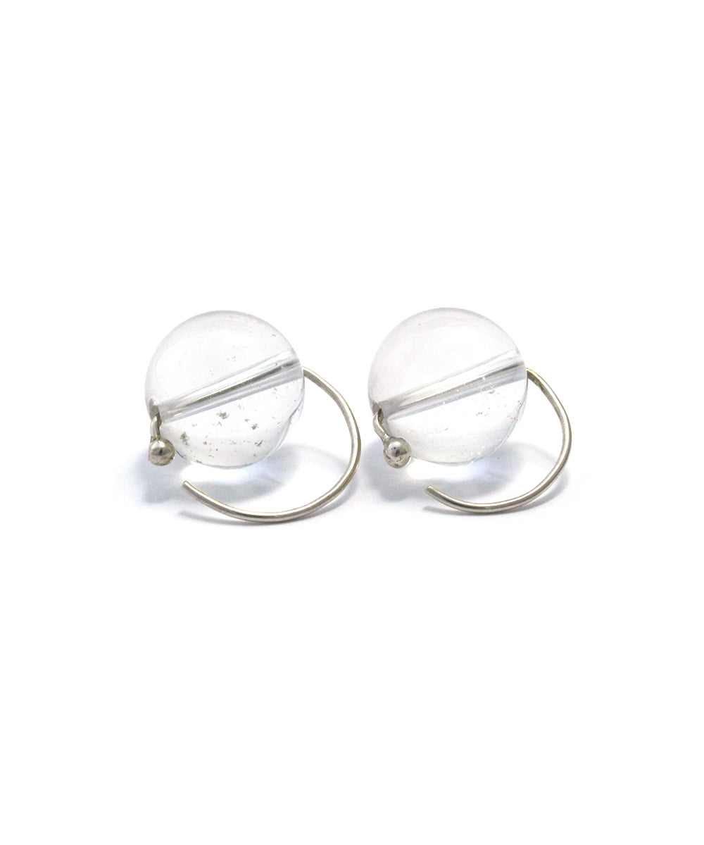 crystal marble earring /14mm