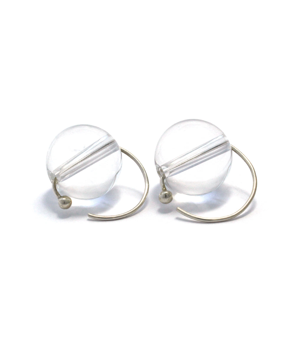 crystal marble earring /16mm