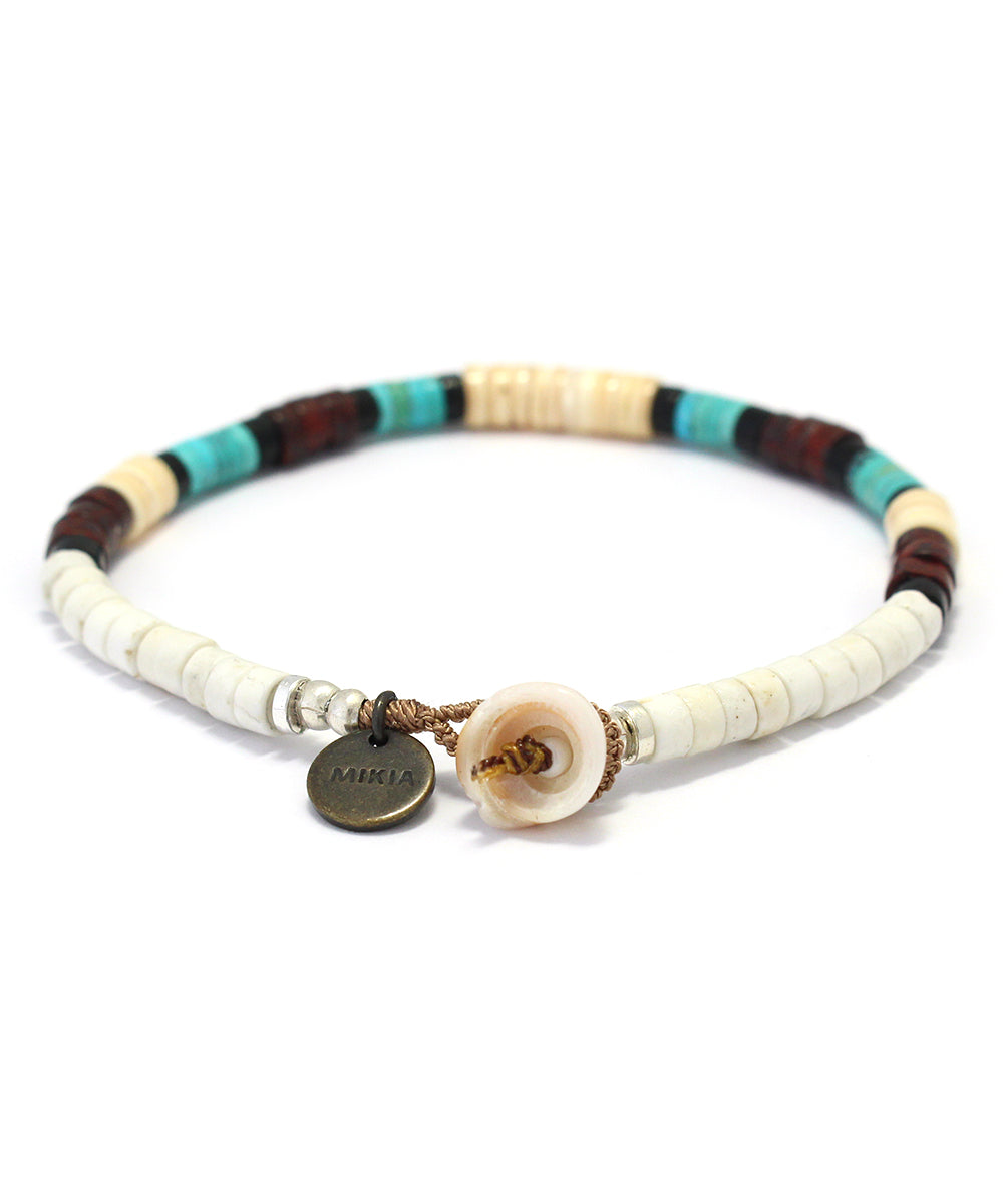 heishi beads bracelet / magnesite / turquoise