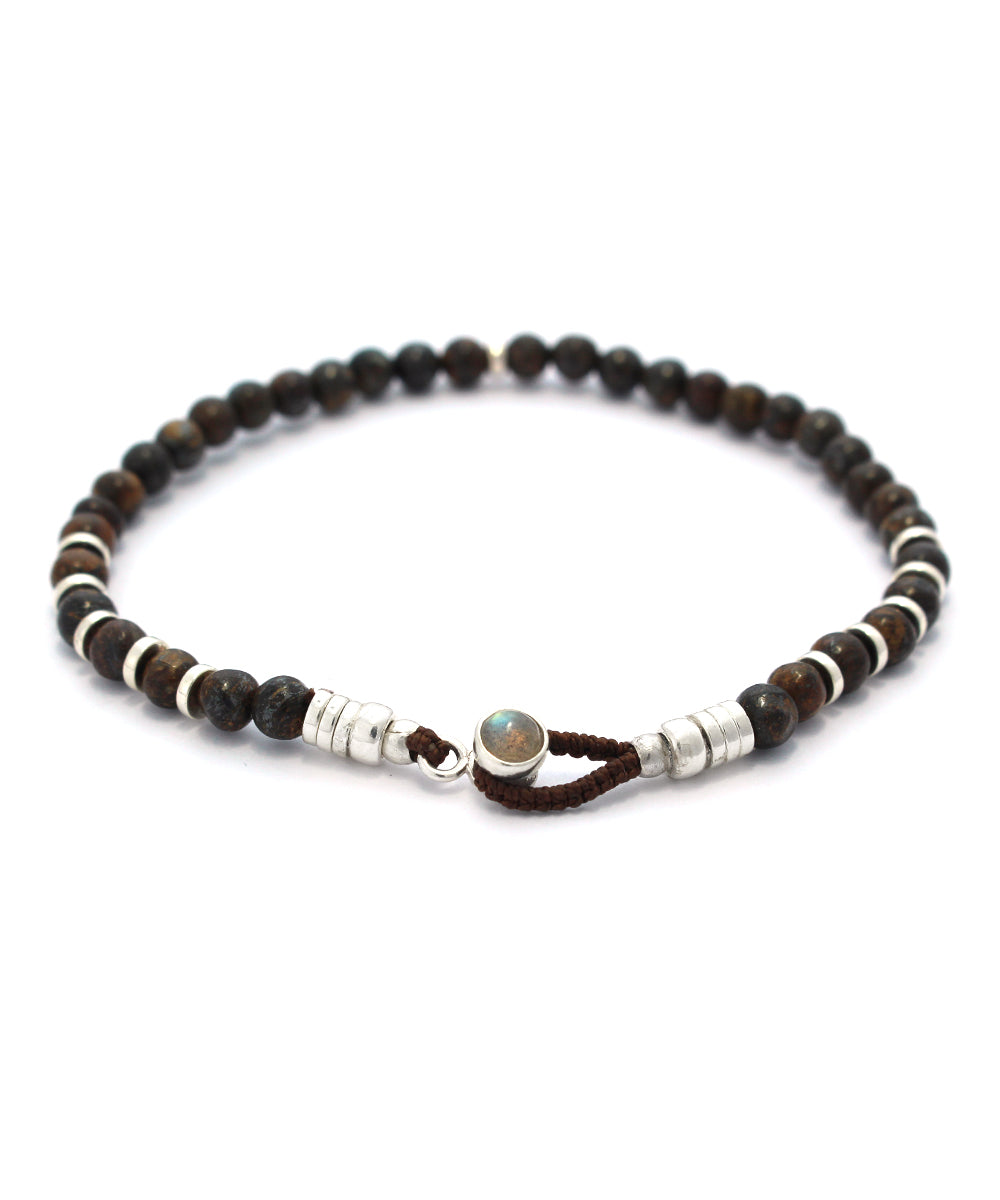 circle4 bracelet / labradorite × bronzeite
