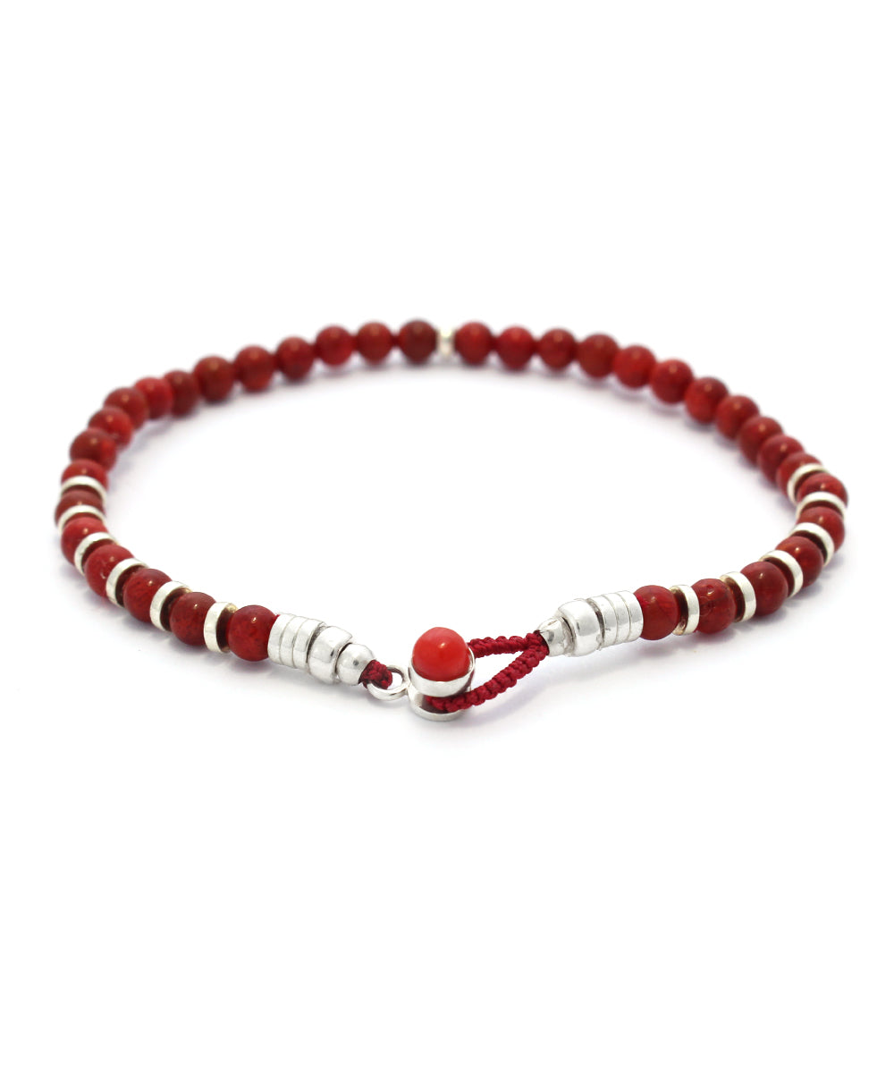 circle4 bracelet / coral × coral