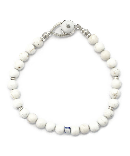 circle8 bracelet / magnesite × magnesite