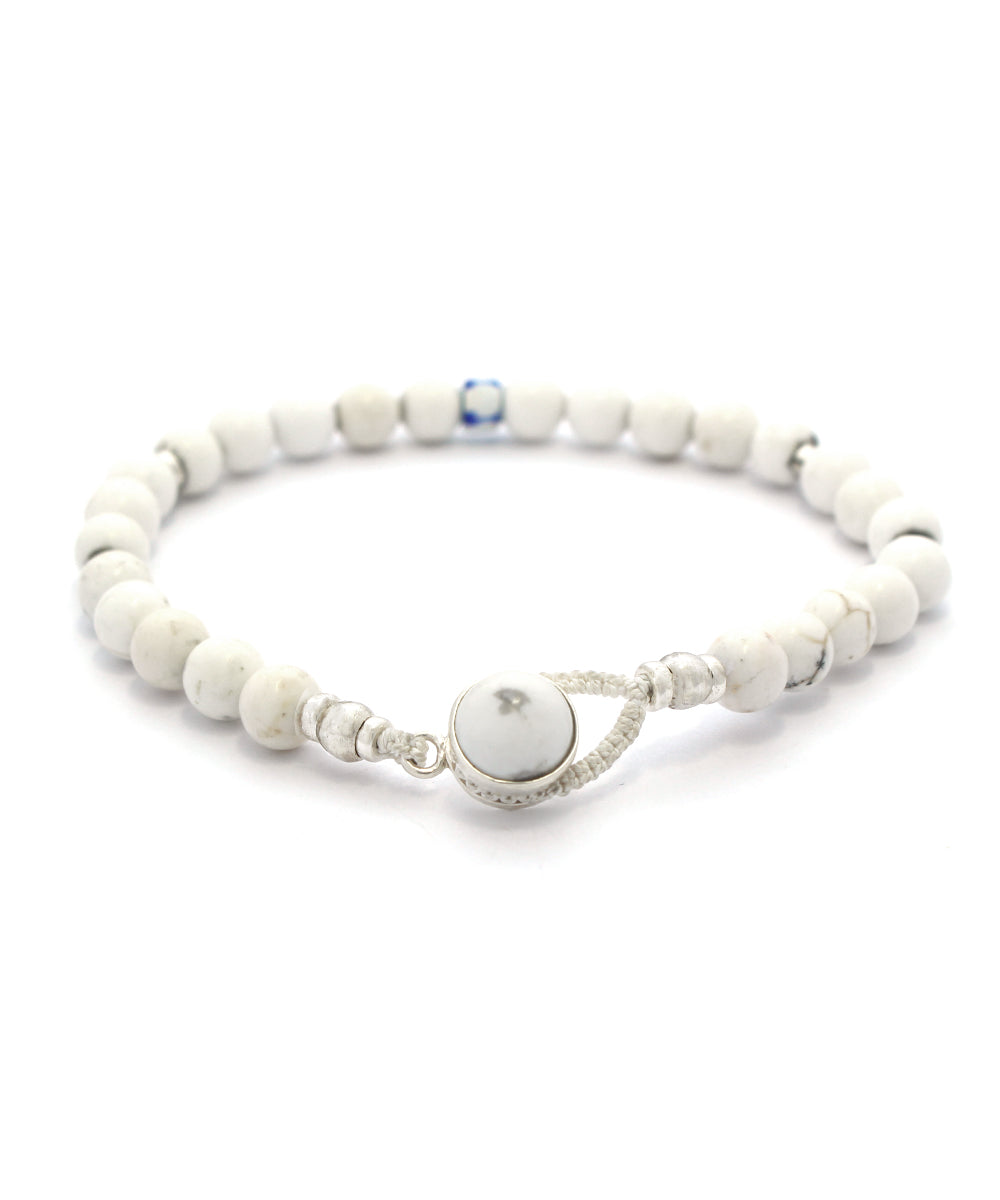 circle8 bracelet / magnesite × magnesite