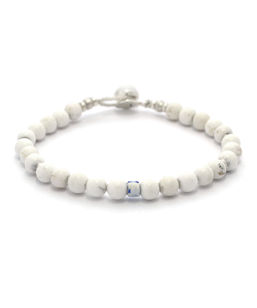 circle8 bracelet / magnesite × magnesite