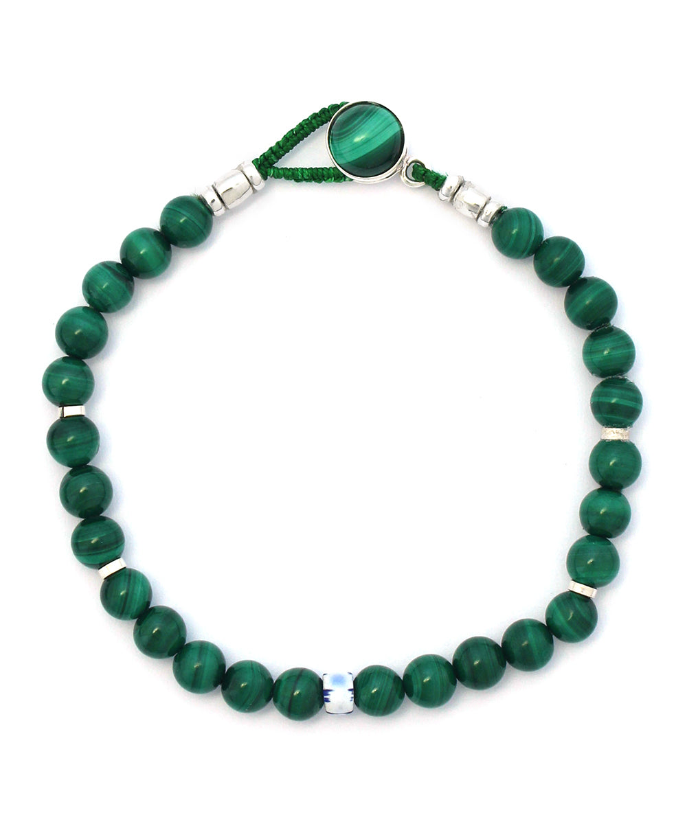 circle8 bracelet / malachite × malachite