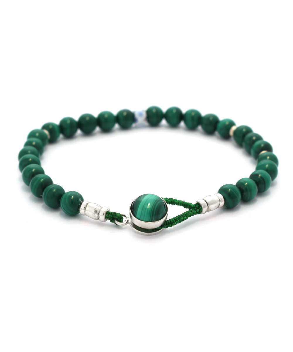 circle8 bracelet / malachite × malachite